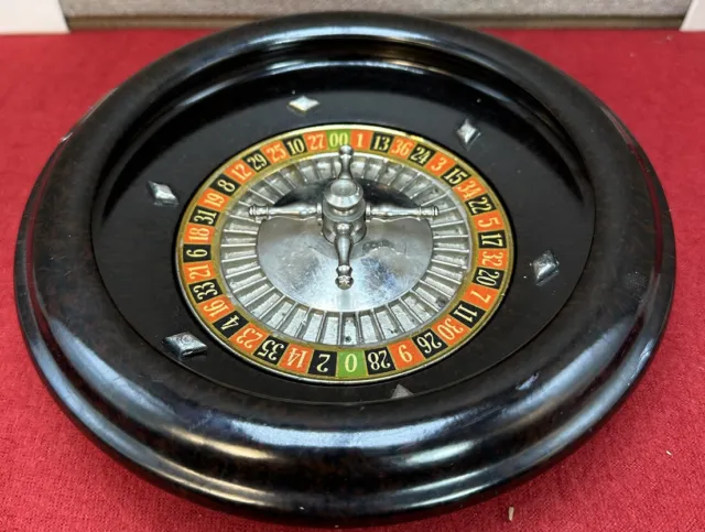 Vintage Roulette Wheel 8 Inch Plastic And Metal NO BALLS