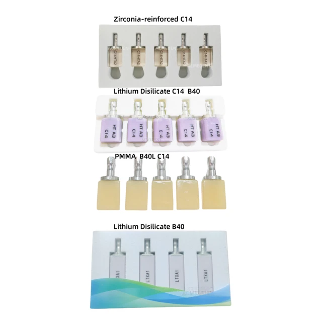 DENTAL PMMA BLOCKS CAM CAD CEREC Block Lithium Disilicate Crystal ...