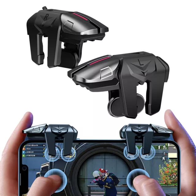 1 Pair Six Finger Operation Mobile Game Trigger Controller Gamepad for Phone