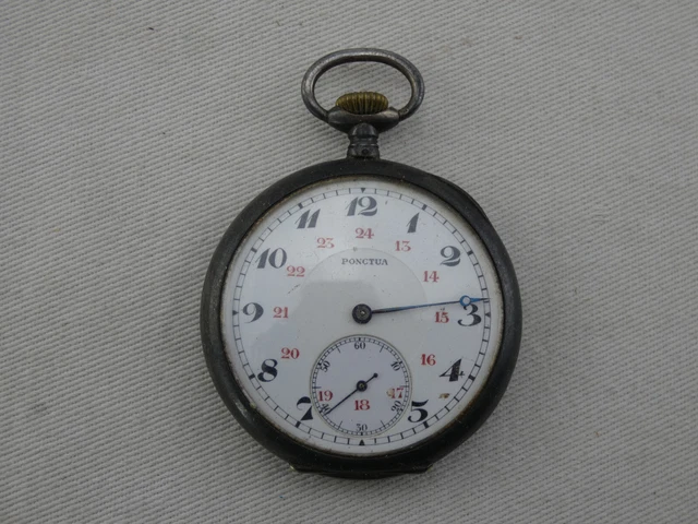 Montre à Gousset Ancienne En Argent Fin Gravée L. BONNET à MATOUR - Mécanique Manuelle, Vintage Très Bon état