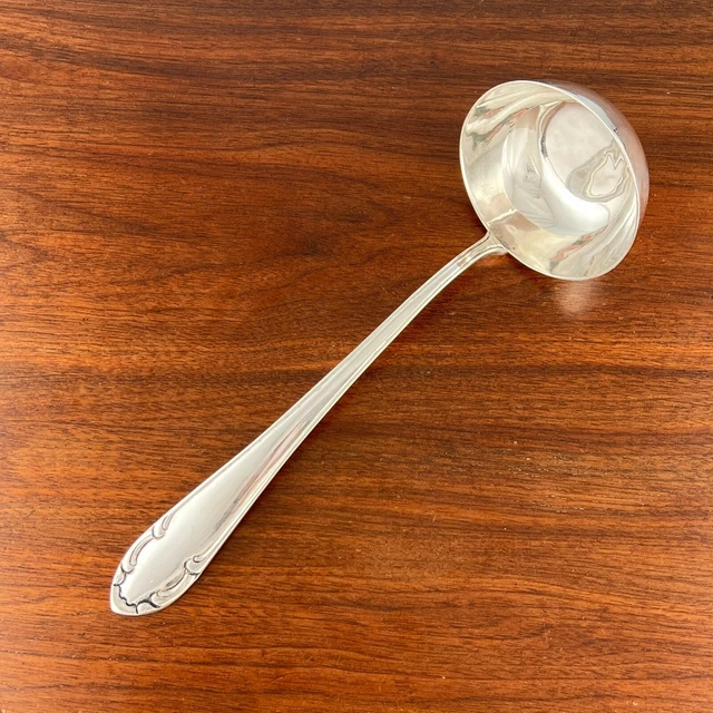 Art Select Mexican Sterling Silver Colossal Soup Ladle Hand Hammered Handwrought