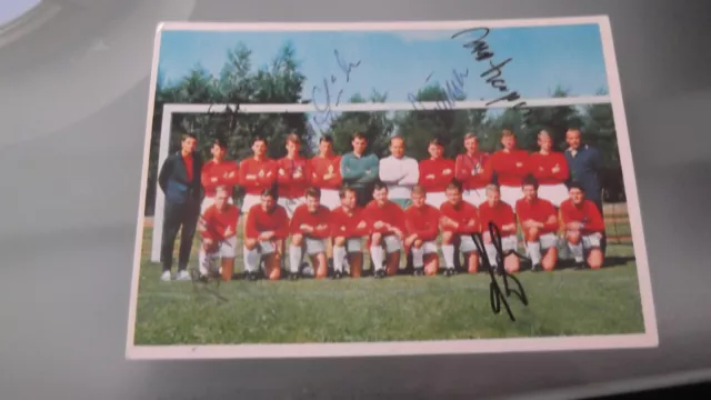 VfL Borussia Mönchengladbach 1966/67,9xorig.sign.,Spinnler,Rupp.Vogts,Elfert...
