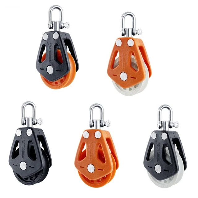 High Load Single Pulley Block Stainless Steel Fixed Pulley for Pilates Rope