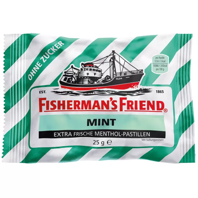 Pêcheur Ami Mint Frais Menthol Pastilles Sans Sucre