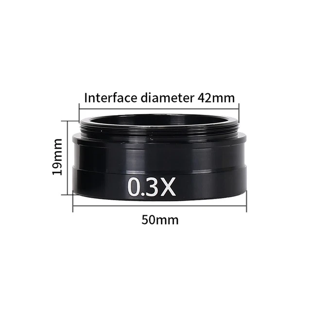 Obiettivo Barlow lega di alta qualità per microscopio industriale 0 5X/0 3X/2 0X