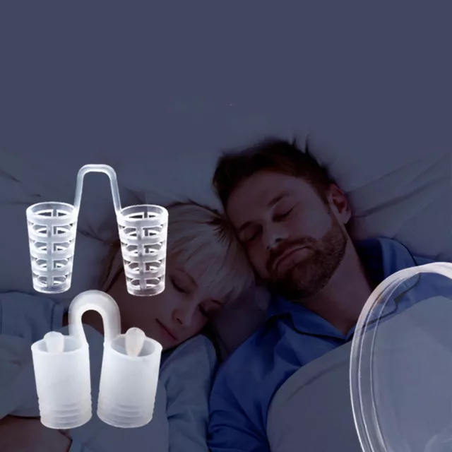 4-Pack Anti Snore Nose Clip Stop Snoring Stopper Device Sleep Aids Cones Vent US