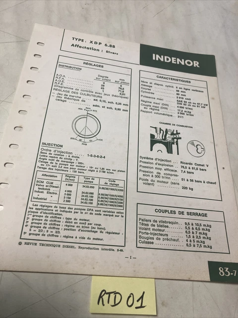 Moteur D'occasion PSA Indenor XD88 - Pour Peugeot (Pièce D'origine)