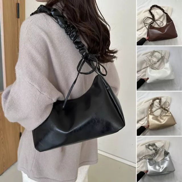 Large Capacity Crossbody Bag Solid Color Handbags Portable Shoulder Bag  Female