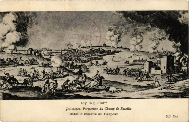 CPA MILITAIRE Jemmapes-Perspective du Champ de Bataille (317098)