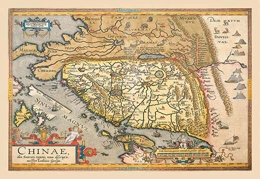 Cyj Map MAP OF FAR East China by A. Ortelius - Art Print £20.92 - PicClick UK