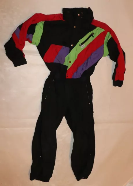 ETIREL KINDER NYLON Vintage 90er Ski Skianzug sportswear Snowboard  Gr 140