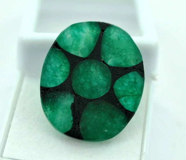 17.60 Ct Preciosa Esmeralda Trapiche Natural Rara Piedra Preciosa...
