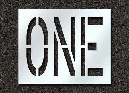 RAE STL-116-72409 Pavement Stencil,One,24 in