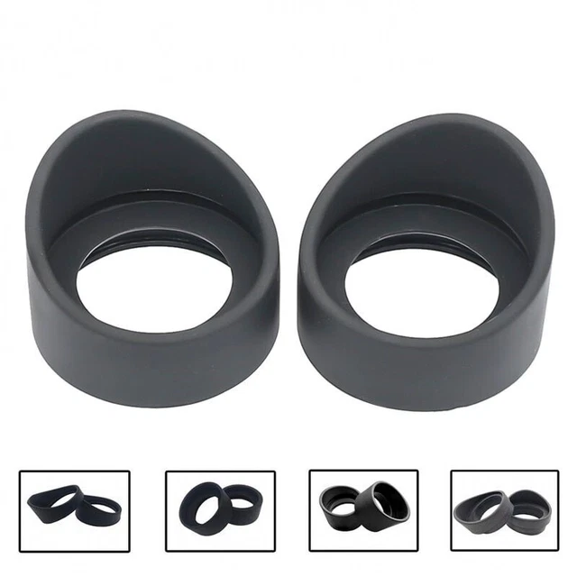 1 Pair Eye Cups Caps Rubber Binoculars Guards Stereo Microscope Parts Telescopes