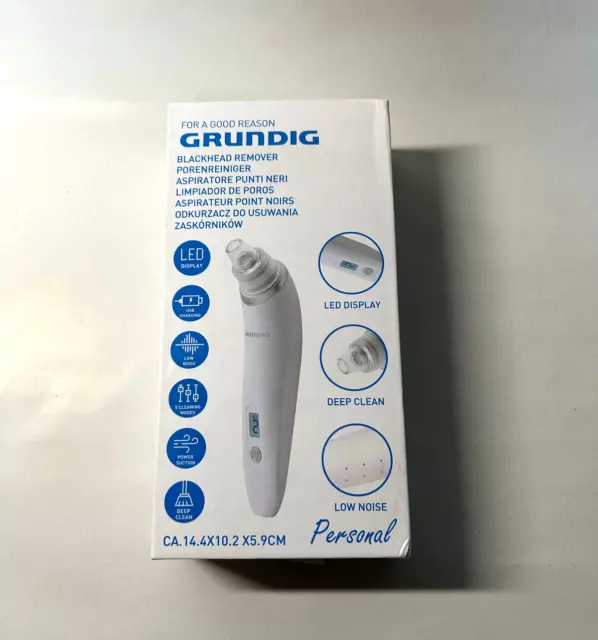 GRUNDIG Porenreiniger Mitesserentferner Vakuumsauger LED Elektrisch USB B-Ware