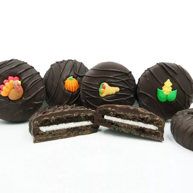 Philadelphia Candies Thanksgiving Assortment Dark Chocolate Covered OREO Cookies