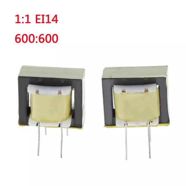 2 Pcs audio transformers 600:600 ohm europe 1:1 EI14 isolation transformer  ~b$