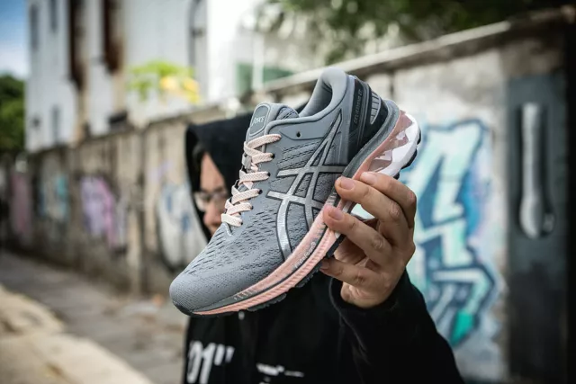 Free Transport! 2019 Asics Gel-Kayano 27 woman Running Shoes (NO 27) grey