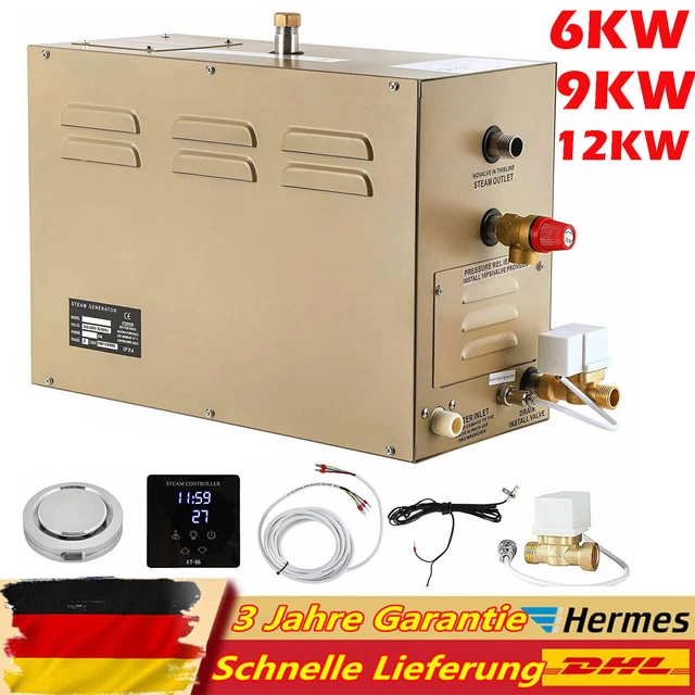 Generatore bagno di vapore 3KW 6 KW 9 KW 12 KW 35-55 °C sauna bagno di vapore generatore di vapore turco
