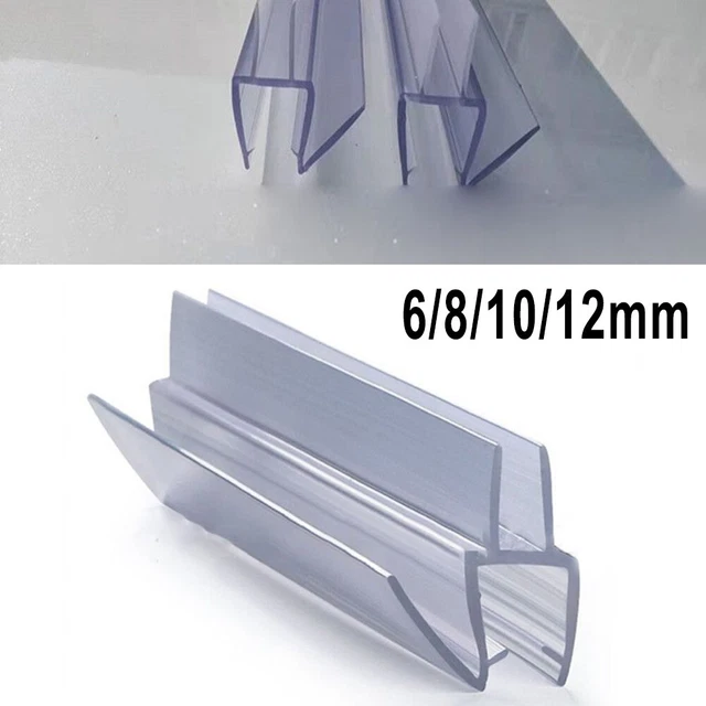 2 pz 12/10/8/6 mm deflettore acqua guarnizione doccia sostituzione guarnizione porta lunghezza 50 cm
