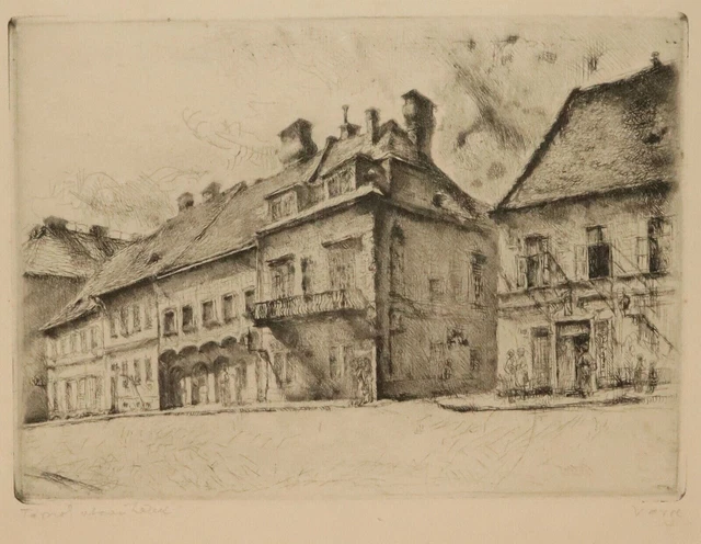 Gravure Gisela Bührmann - Paysage De Parc 1965 - Signée Main Réalisme Allemand Occasion