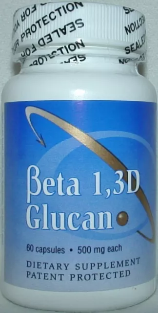 BETA 1,3D GLUCAN 500mg 60 Kapseln DIÄTETERGÄNZUNG IMMUNUNTERSTÜTZUNG TRANSFERPUNKT