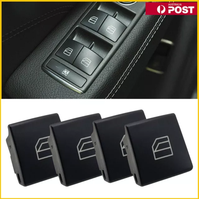 4x Car Door Window Switch Repair Button Cap For Mercedes CLA W204 W212 A207 C207