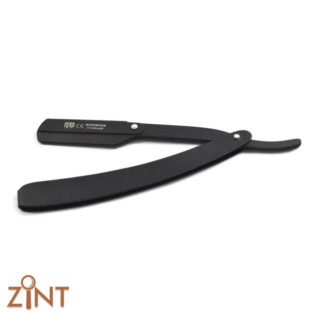 Lot de 2 outils de rasage pour hommes salon de coiffure acier bord droit rasage gorge tranchée 3