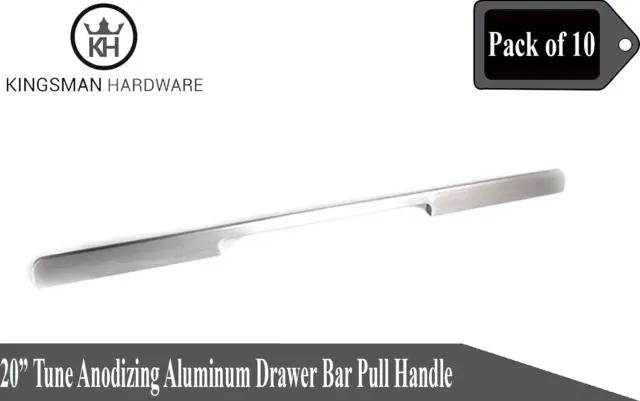 Set of 10 - 20' Tune Series Anodizing Aluminum Cabinet Bar Pull Handle