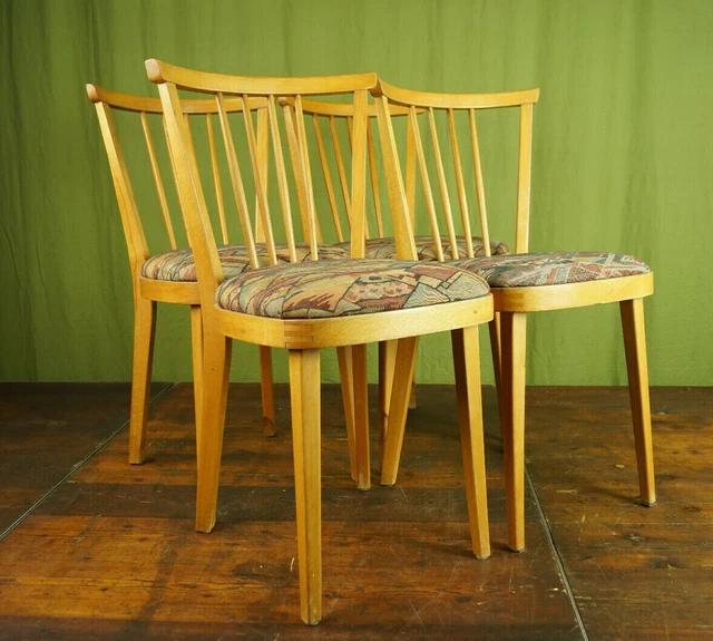 Sedia da Cucina 50er Vintage 4x Sala Pranzo Rockabilly Sprossenstuhl Retrò 50s