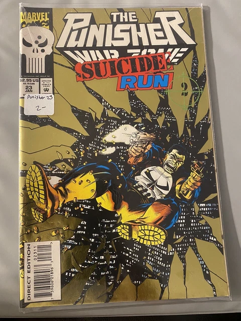 The Punisher lot of 2 War Zone #23 'Suicide Run/ THE PUNISHER - WAR JOURNAL #61/
