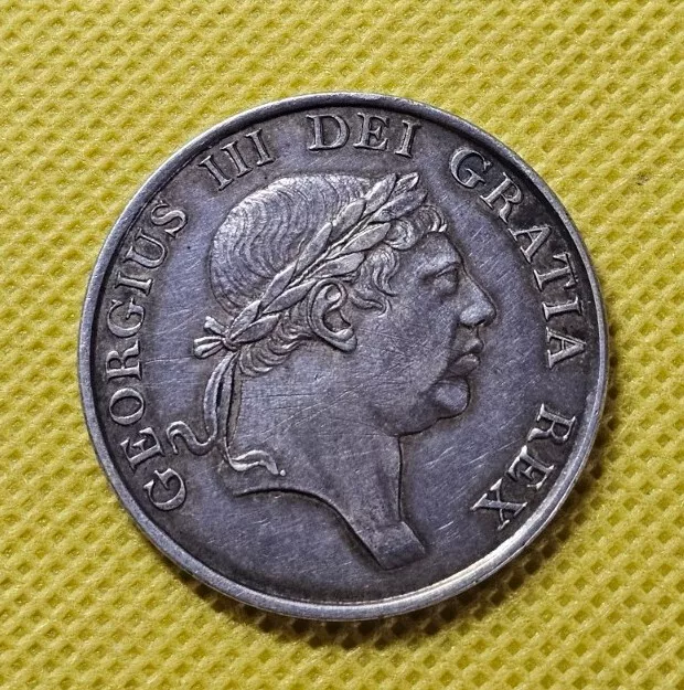 1812 Three 3 Shillings Bank Token George III British Silver Coin 3