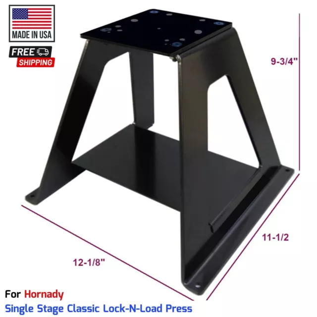 Hornady Single Stage Classic Lock-N-Load Press Riser Bench Mount Reloading Stand