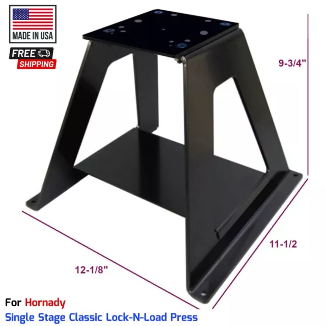 Hornady Single Stage Classic Lock-N-Load Press Riser Bench Mount Reloading Stand Hornady Single Stage Classic Lock-N-Load Press Riser Bench Mount Reloading Stand