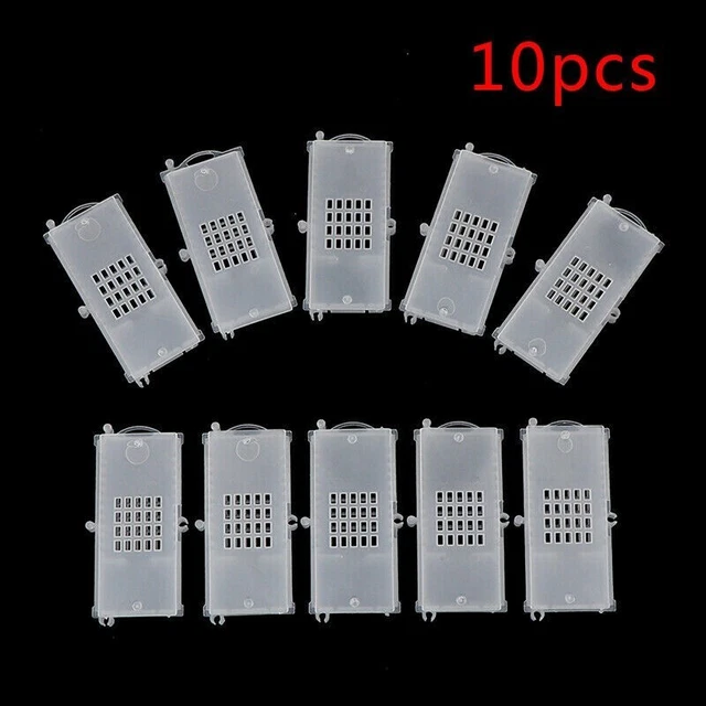 Capture Queen Bee Cage Clear Insect Plastic Queen House Tool 10 Pcs Beehive