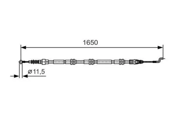 BOSCH Câble de frein à main Câble De Frein à Main 1 987 482 016 1650