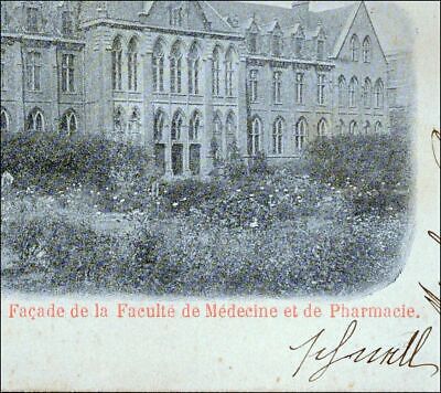 Lille Faculty medicine pharmacy 1903 postcard old north CPA university
