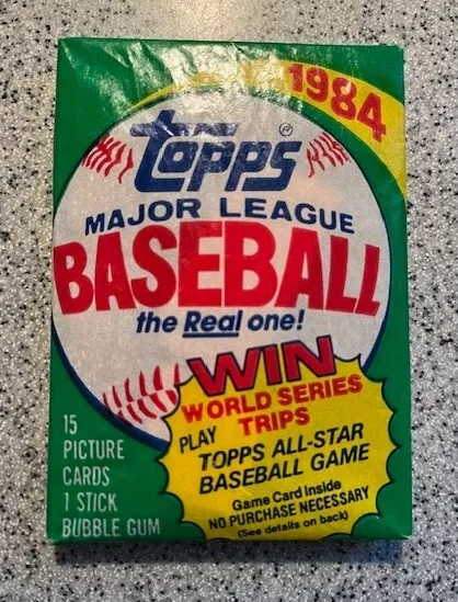 Topps Baseball guaranteed FACTORY SEALED 1984 wax pack Mattingly/Strawberry RC?