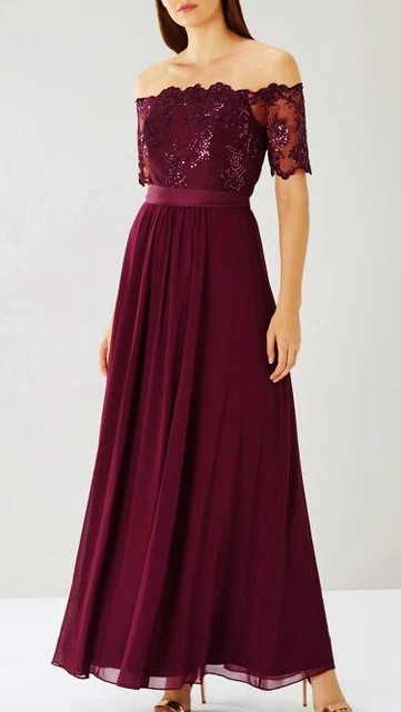 Coast maddie embroidered maxi dress shop