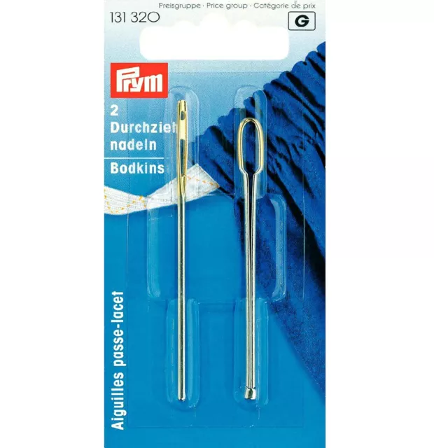 Prym Simple Y Doble Ojos Pasacintas, Oro, 2 Piezas, Punto Herramientas (131 320)