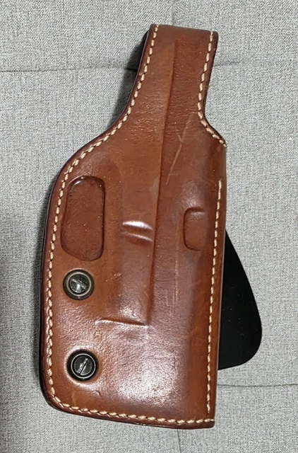 Leather Paddle Holster Fits Glock 17, 19, 21, 26, 27, 30, 43, 43X - Canada