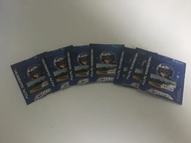 1999 Pepsi Star Wars Episode 1 Pop Up Full Complete Set Of Cards (7) Gamecards