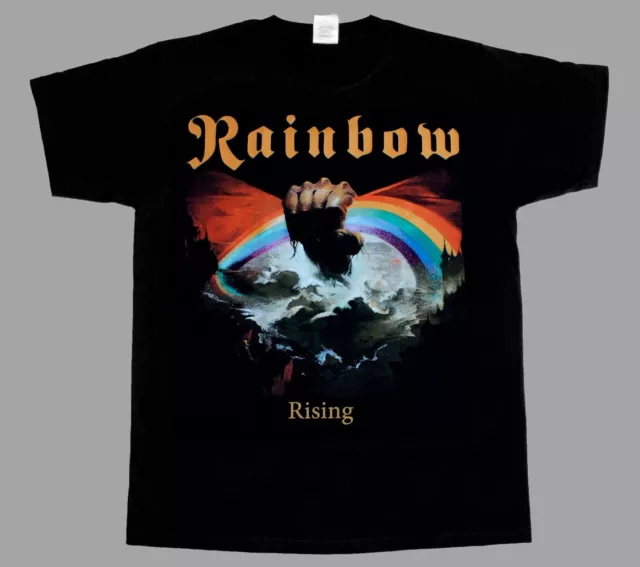 S - 5Xl Rainbow Rising Richie Blackmore New Black Short/Long Sleeve T-Shirt