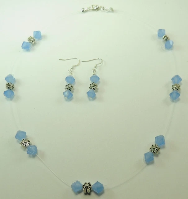 Orecchini Fiore Cristallo Organza Avorio Viola Matrimonio Donne Gioielli Orecchini Sposa Regalo per lei (bianco) | IT