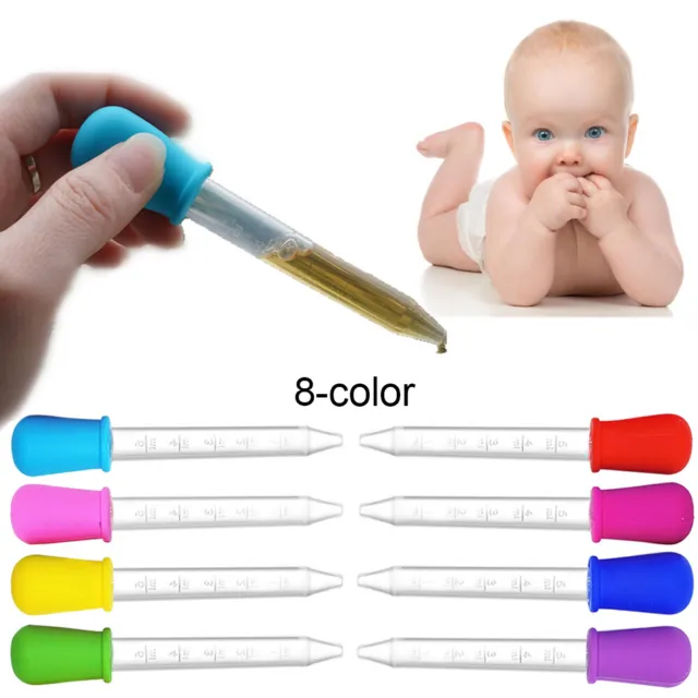 Baby Squeeze Medicine Dropper Dispensers Infant Pacifier Feeder Feeding Syringe