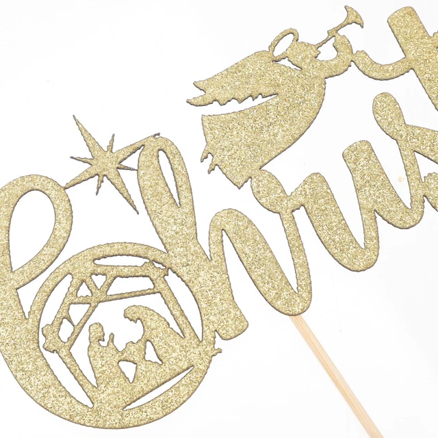 12pcs Nützlich Robust Praktische Elegante Weihnachten Dessert Picks Party Decor 3