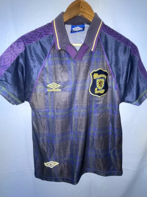 maillot foot vintage Ecosse Scottish Football Officiel Rétro Ancien