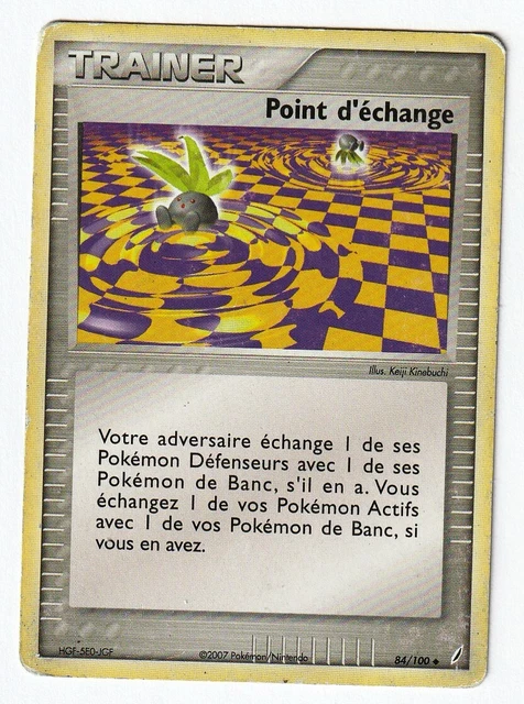 CARTE POKEMON POINT D'ECHANGE 84/100. EX Gardiens de Cristal. FRANCE