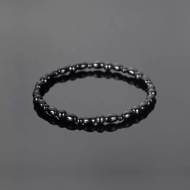 1x Weight Loss Black Stone Light Magnetic Therapy Bracelet or Anklet Gift