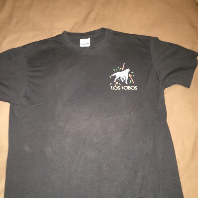Los Lobos Real original vintage 1987 Tour T-shirt 3